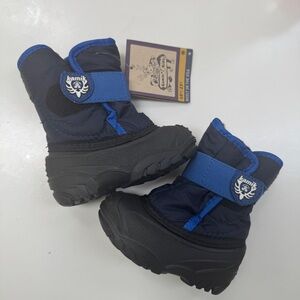 Baby Kamik Navy and Black Winter Boots 5